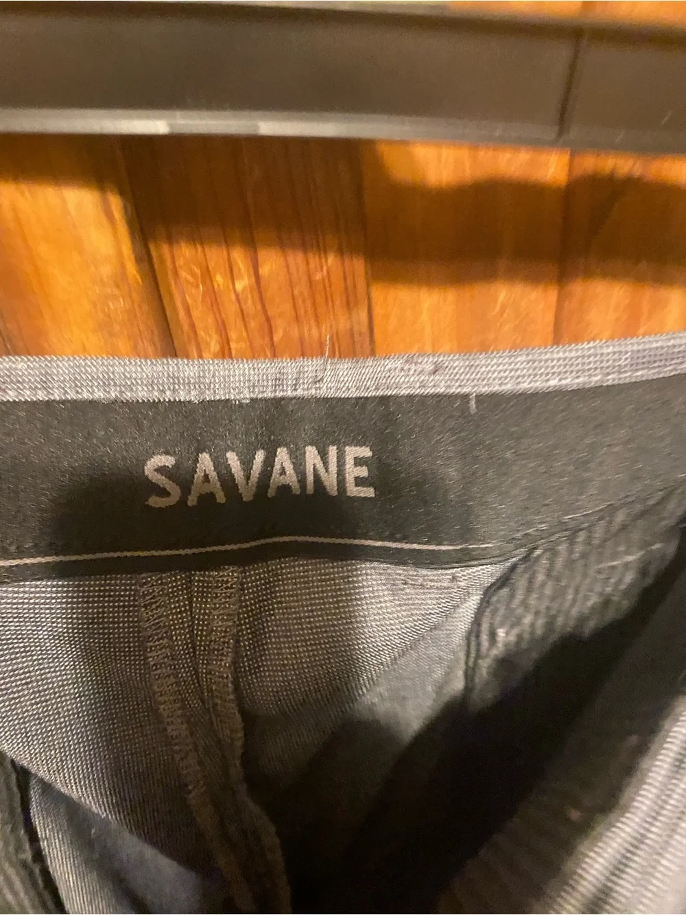 Savane Performance Dress Pants Grey Flat Front Brushed Nickel 42x32 NWT